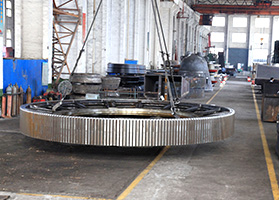 球磨機大齒圈8件成功從天津港出口海外